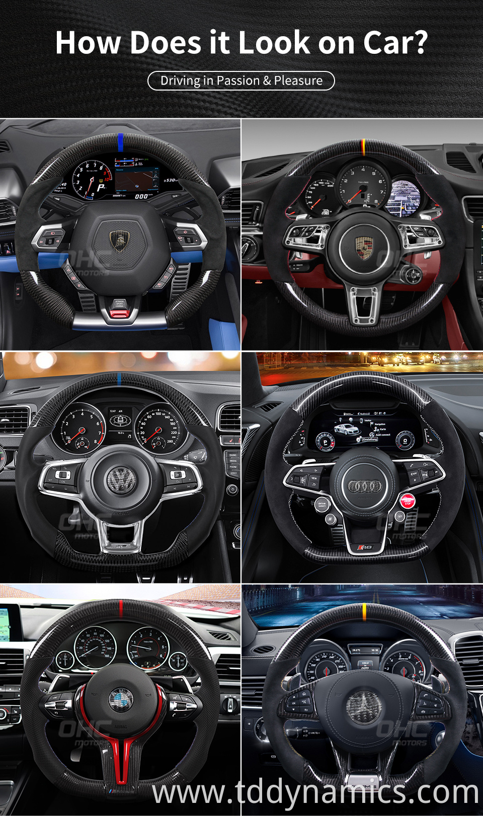 Carbon Fiber Steering Wheel Details